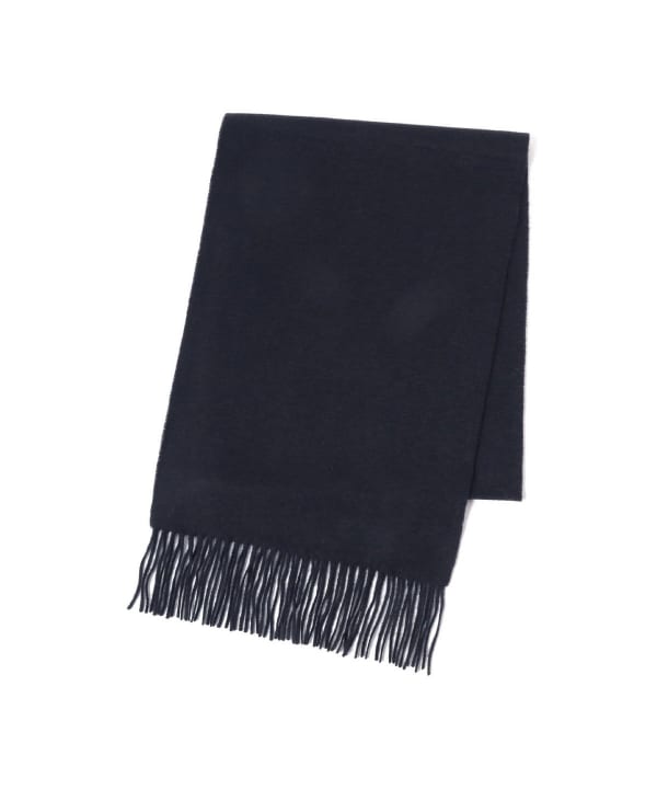 Beams Plus Solid Cashmere Scarf, Navy