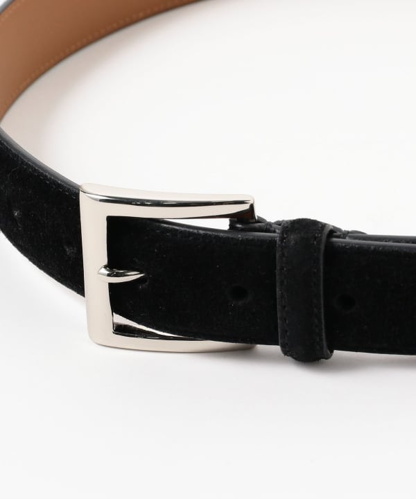 Beams Plus, Suede Belt, Black