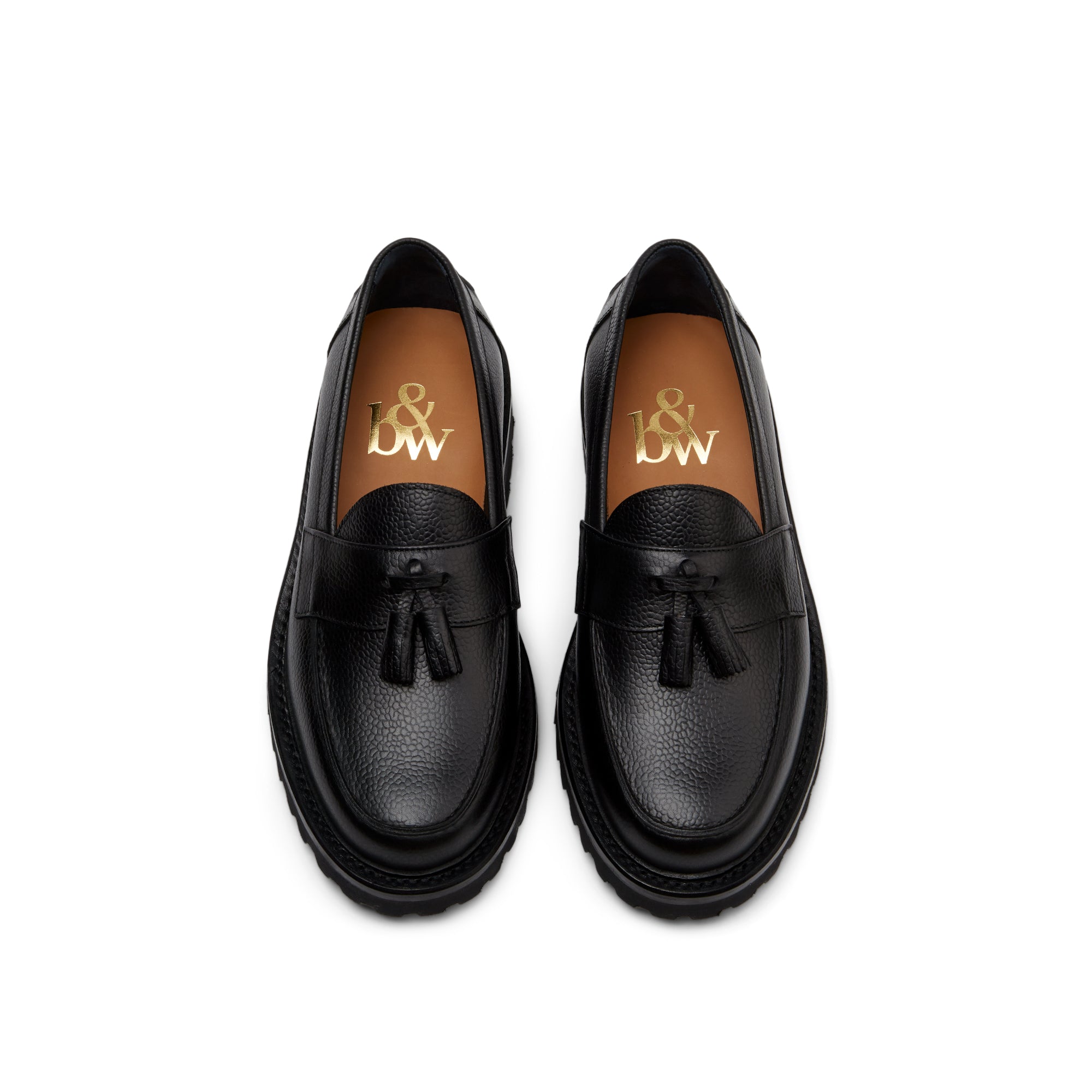 The Clásico Tassel Loafer, Onyx, Lug Sole