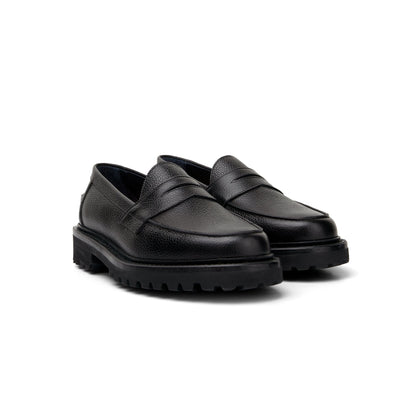 The Ellis Penny Loafer, Onyx, Lug Sole