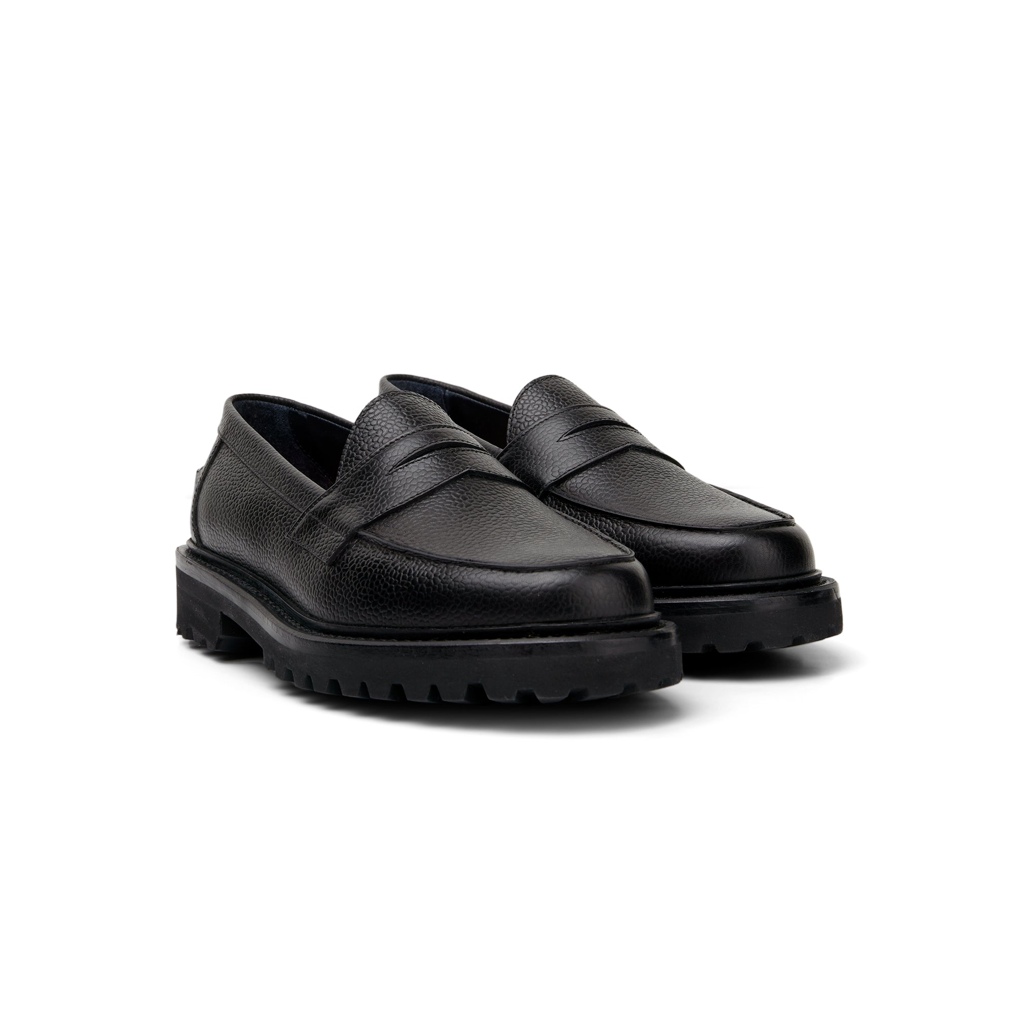 The Ellis Penny Loafer, Onyx, Lug Sole