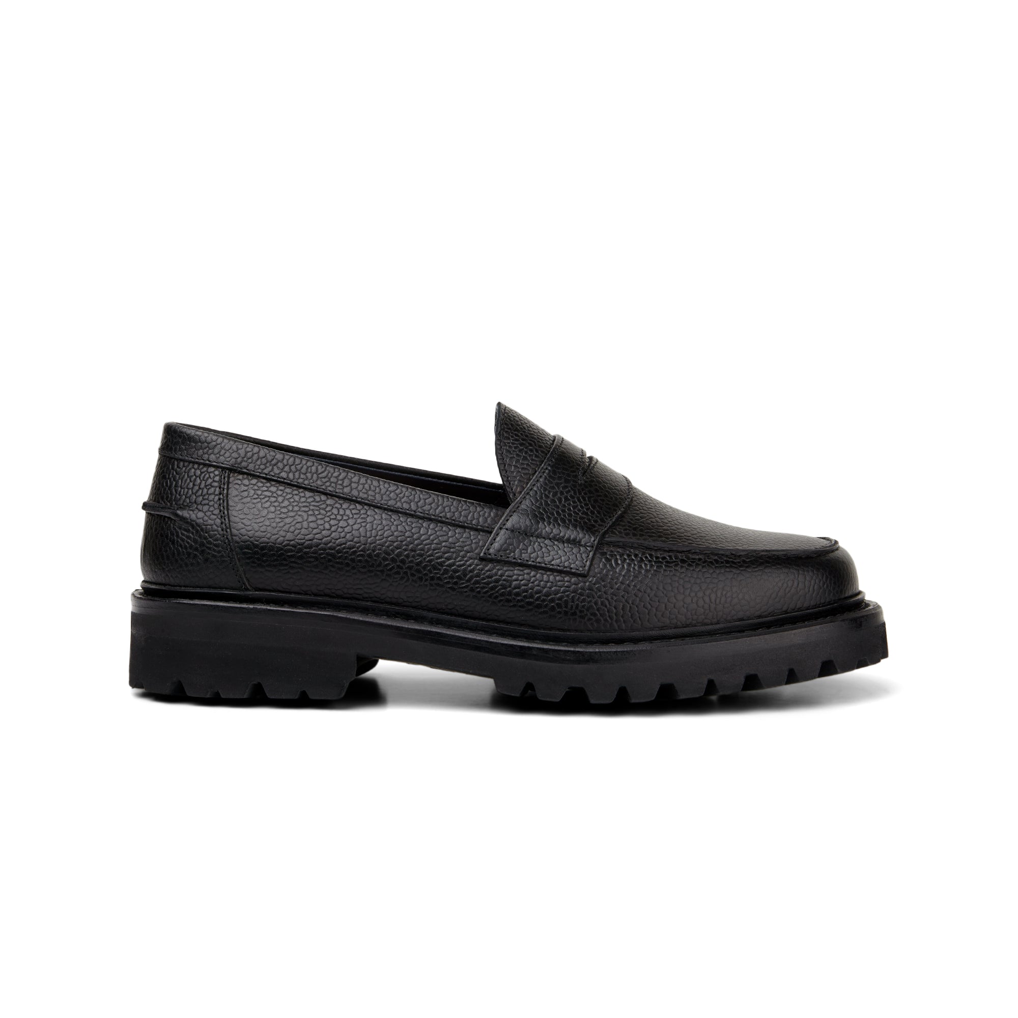 The Ellis Penny Loafer, Onyx, Lug Sole