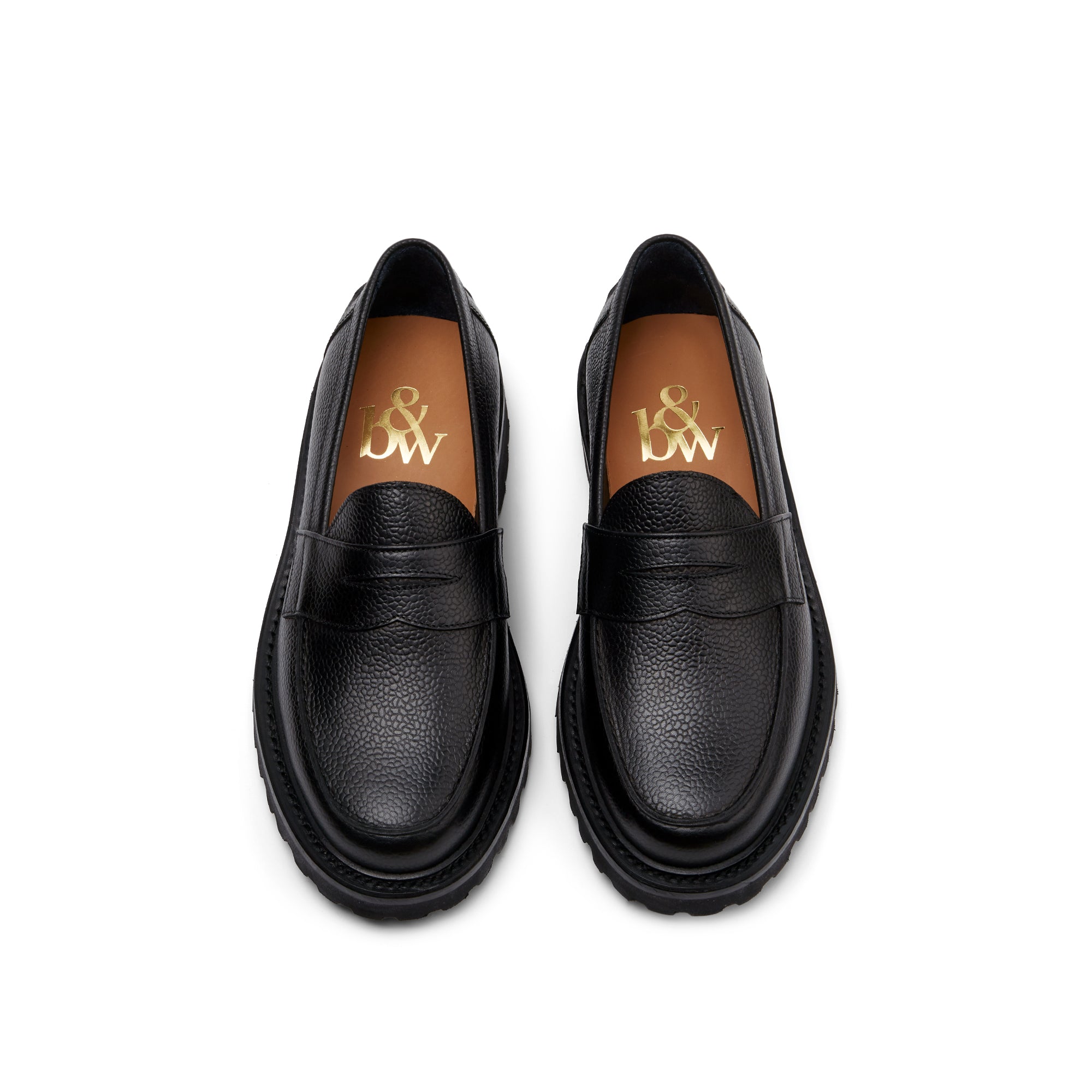 The Ellis Penny Loafer, Onyx, Lug Sole
