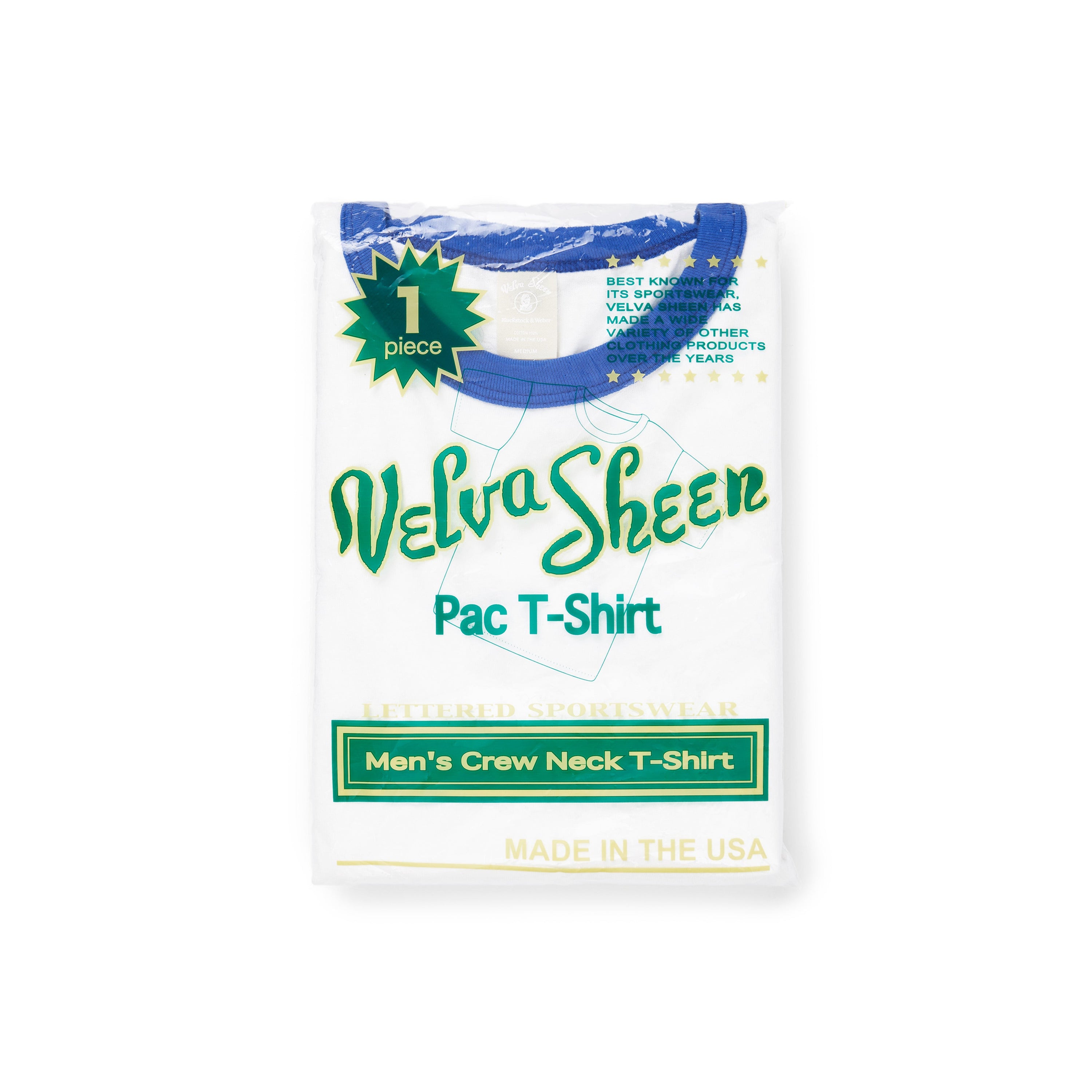 The 80's Ringer Tee by Velva Sheen, Blue