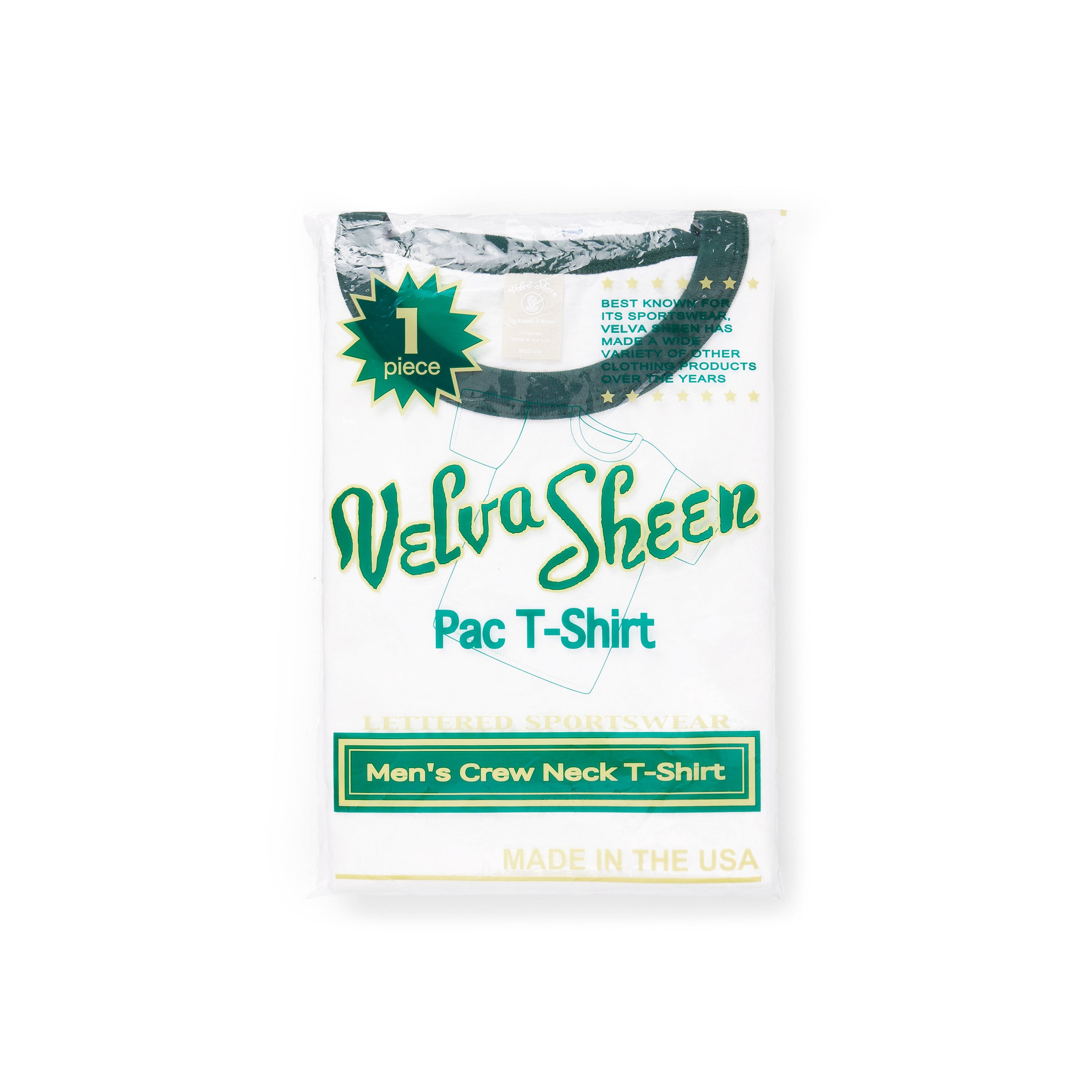 The 80's Ringer Tee by Velva Sheen, Green