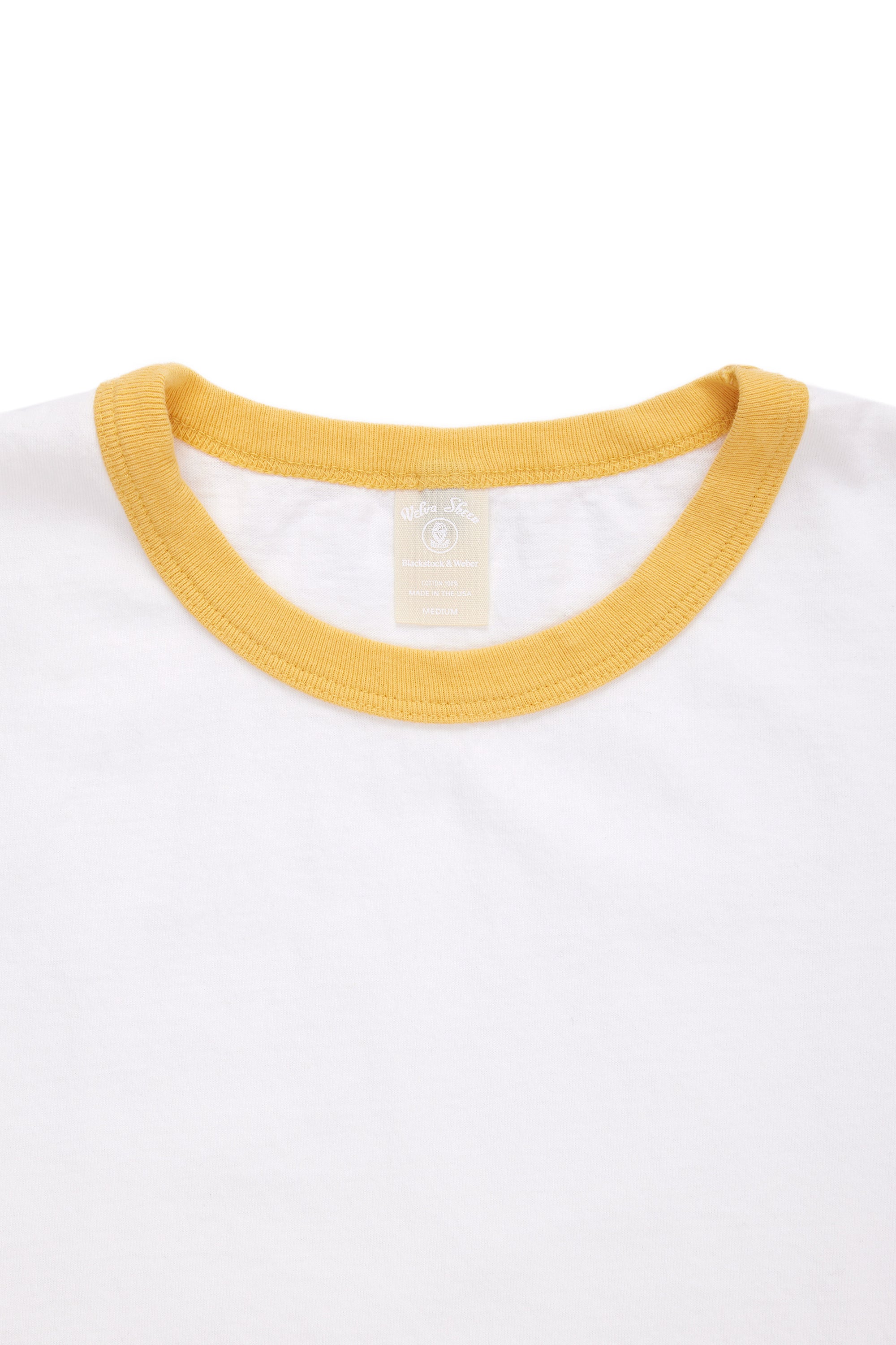 The 80's Ringer Tee by Velva Sheen, Yellow