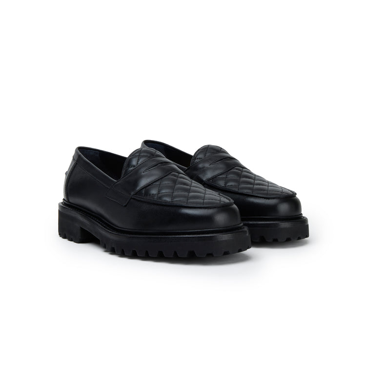 The Ellis Penny Loafer, Caviar Quilt, Lug Sole