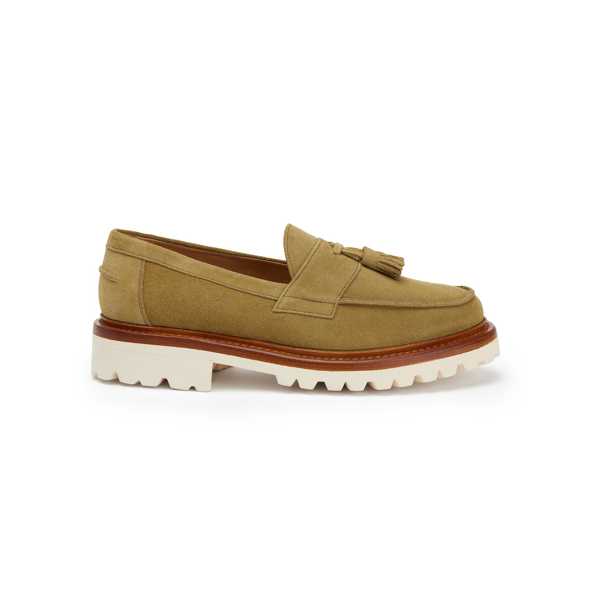 The Clásico Tassel Loafer, Sage, Lug Sole