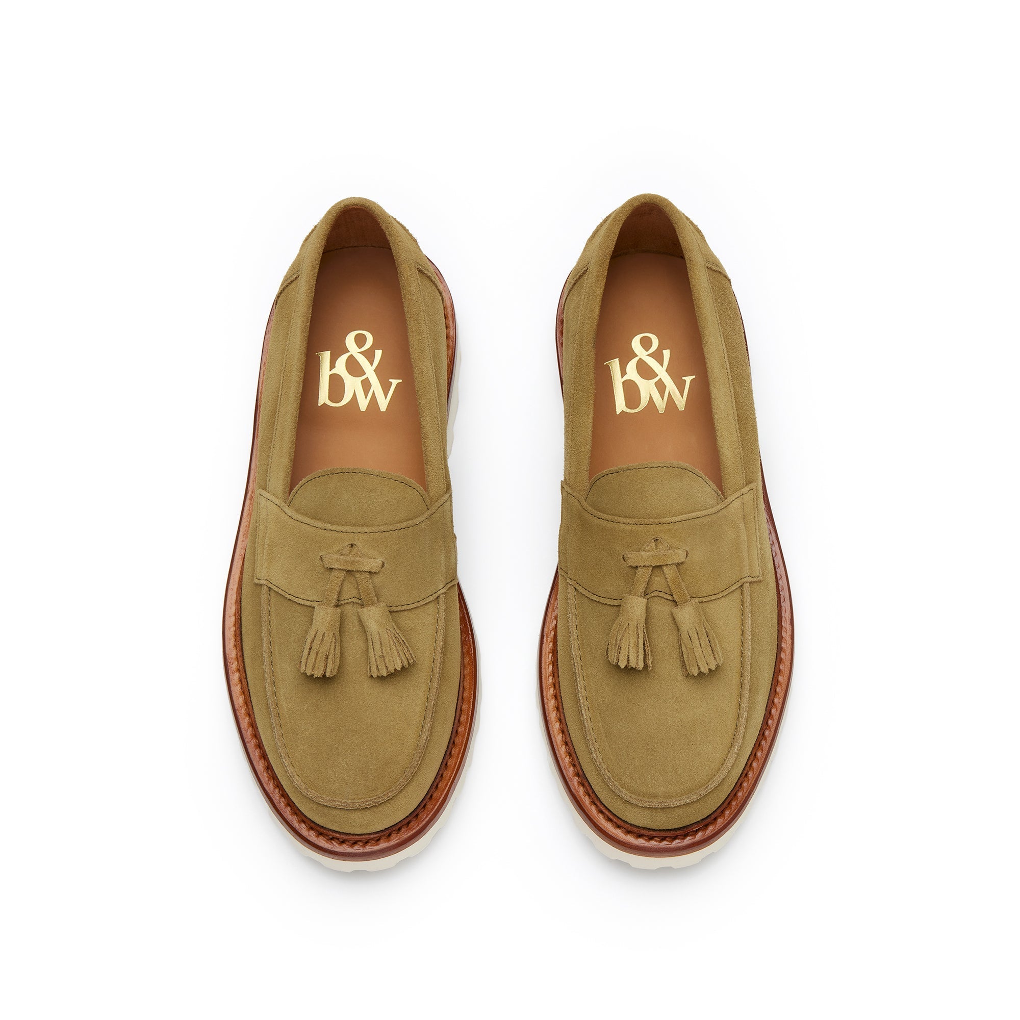 The Clásico Tassel Loafer, Sage, Lug Sole