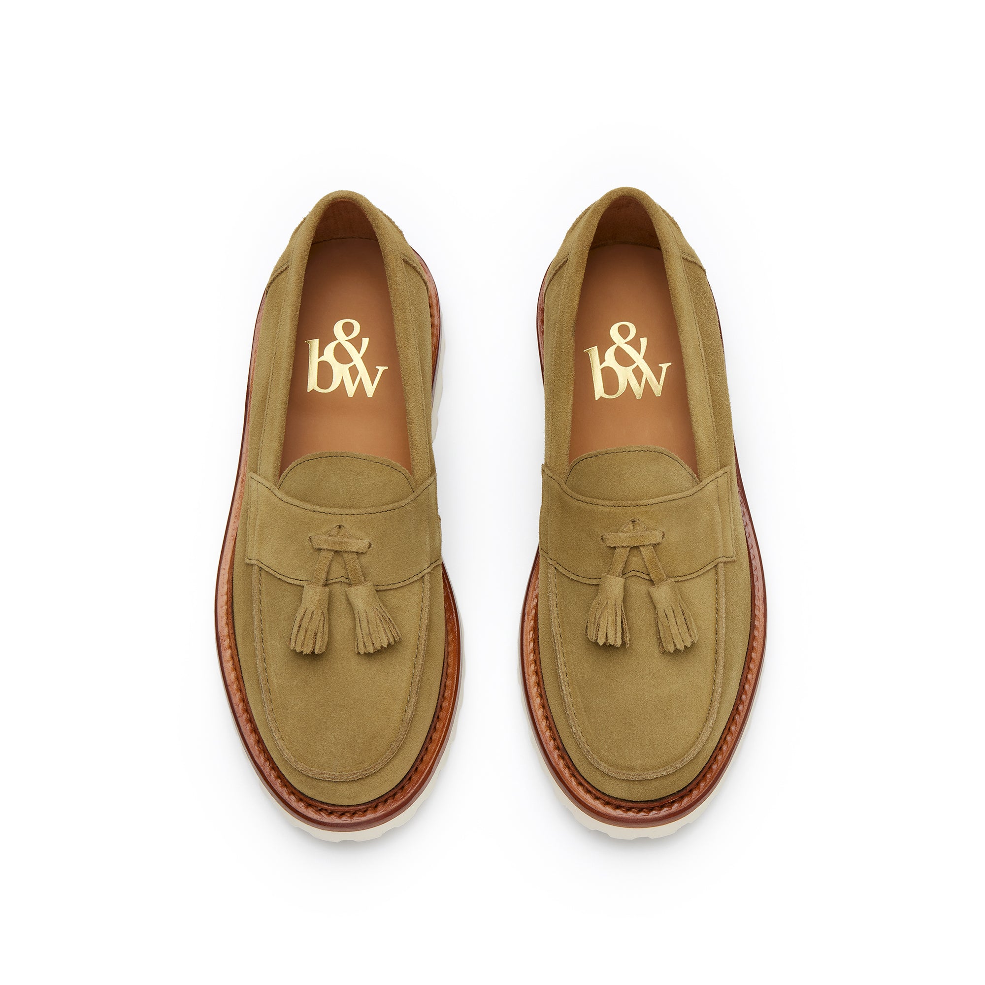 The Clásico Tassel Loafer, Sage, Vibram 1757 Lug Sole