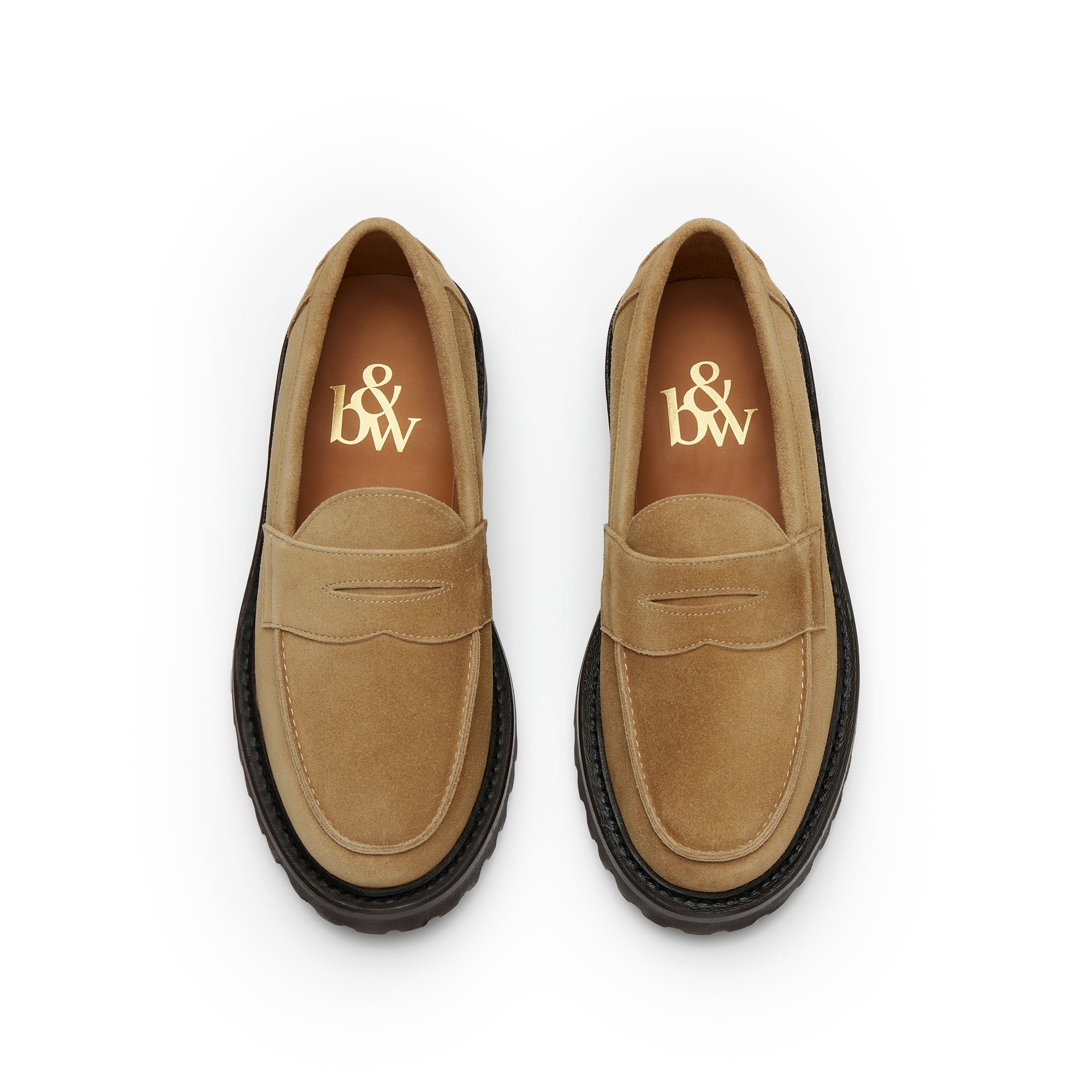 The Ellis Penny Loafer, Almond, Lug Sole
