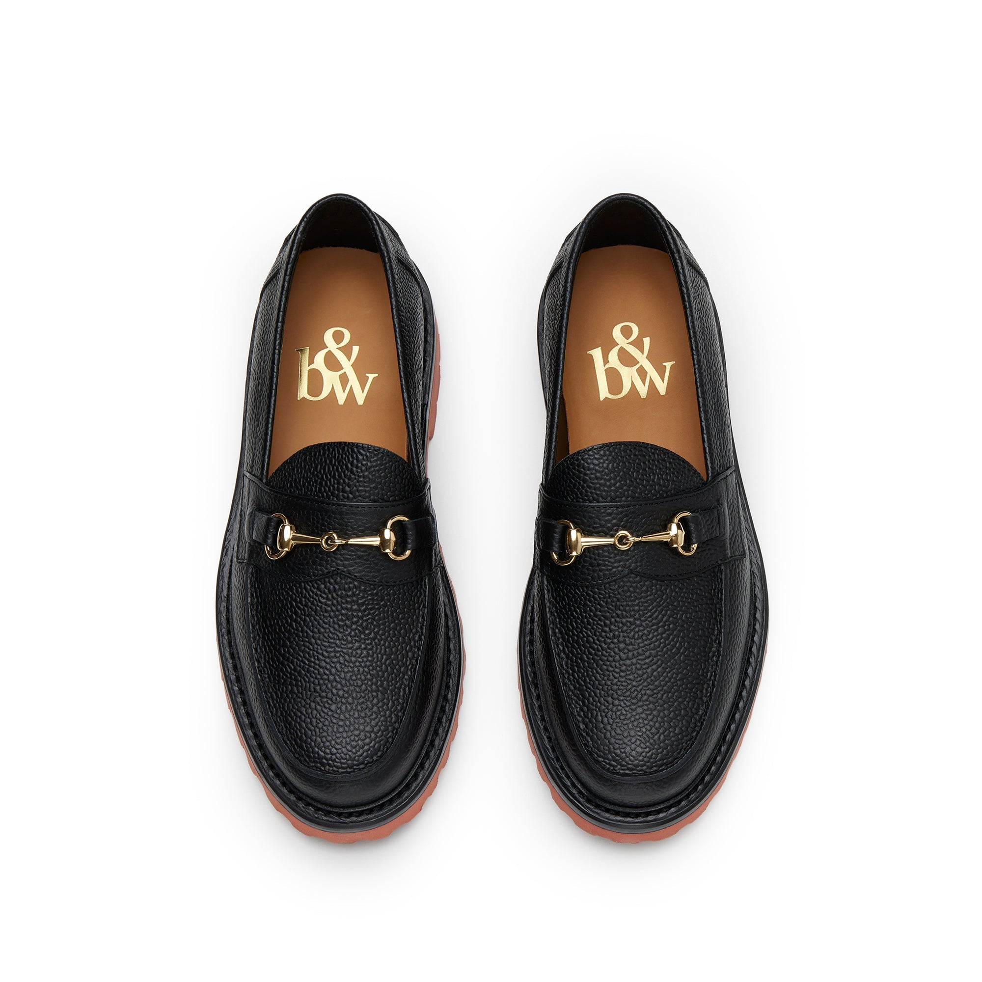The Mason Horse Bit Loafer, Onyx/Clay, Lug Sole