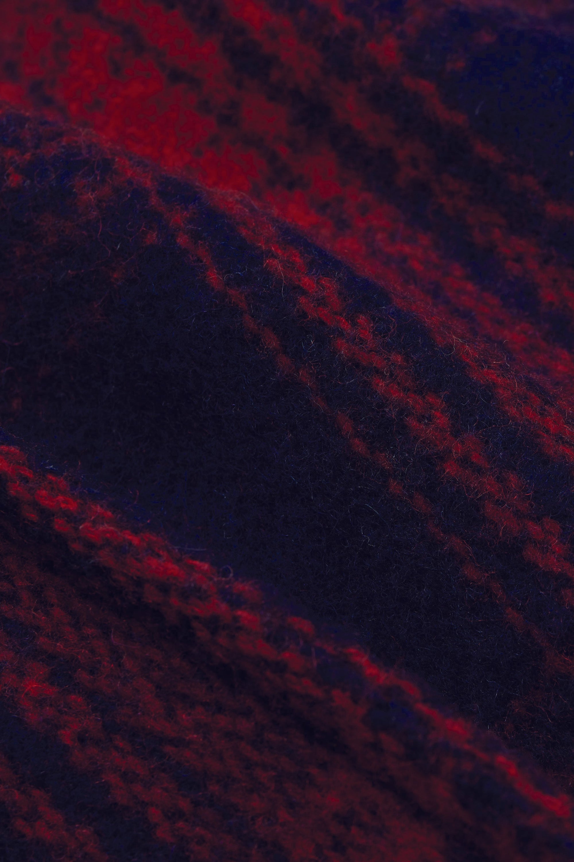 The Outsider Balmacaan, Red/Blue Plaid