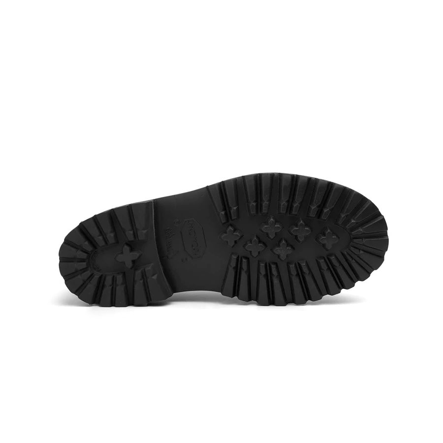 The vibram lug sole, seen from underneath