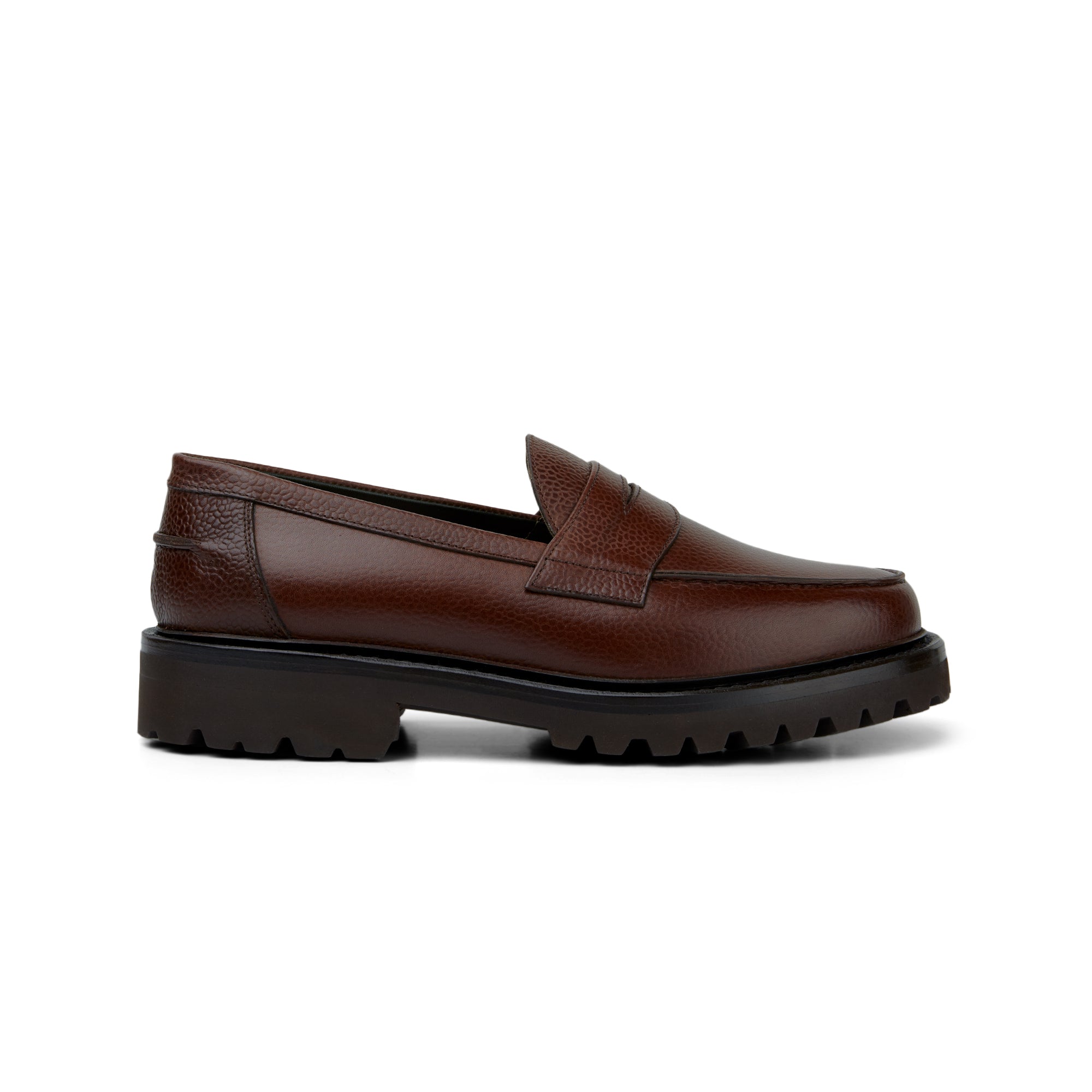 The Ellis Penny Loafer, Chocolate, Lug Sole