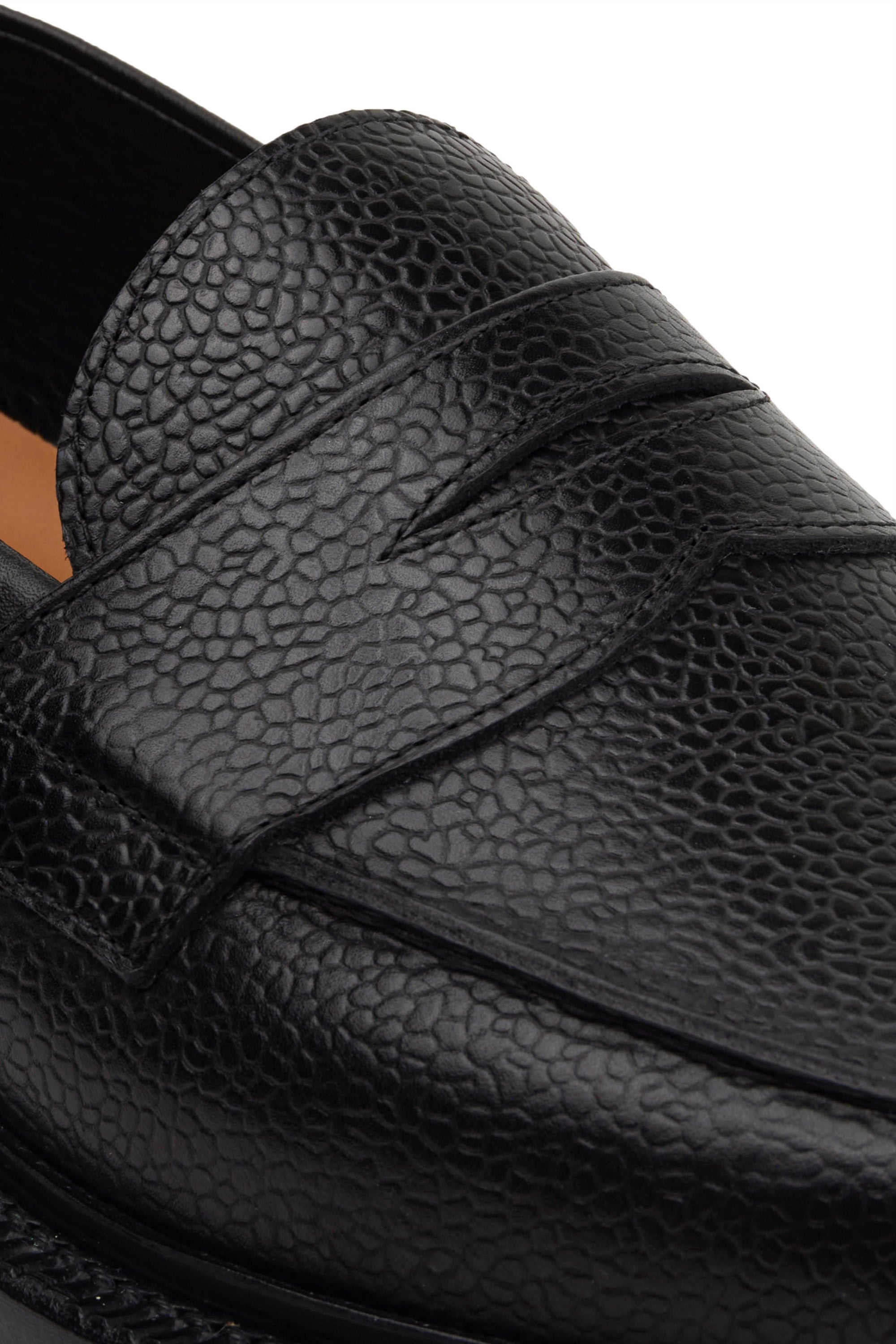 The Ellis Penny Loafer, Onyx, Lug Sole