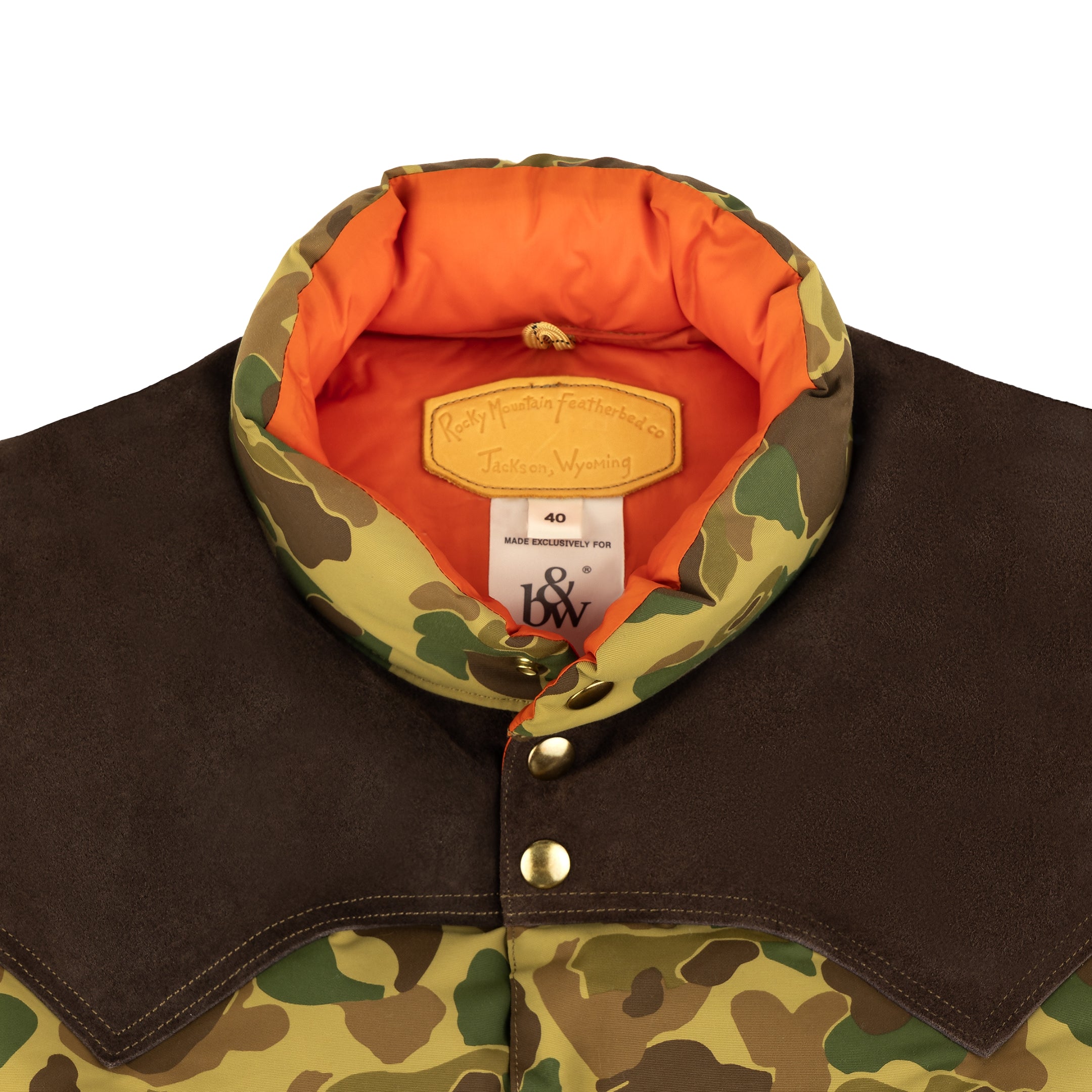 Rocky Mountain Featherbed for B&W Christy Jacket, Frog Camo