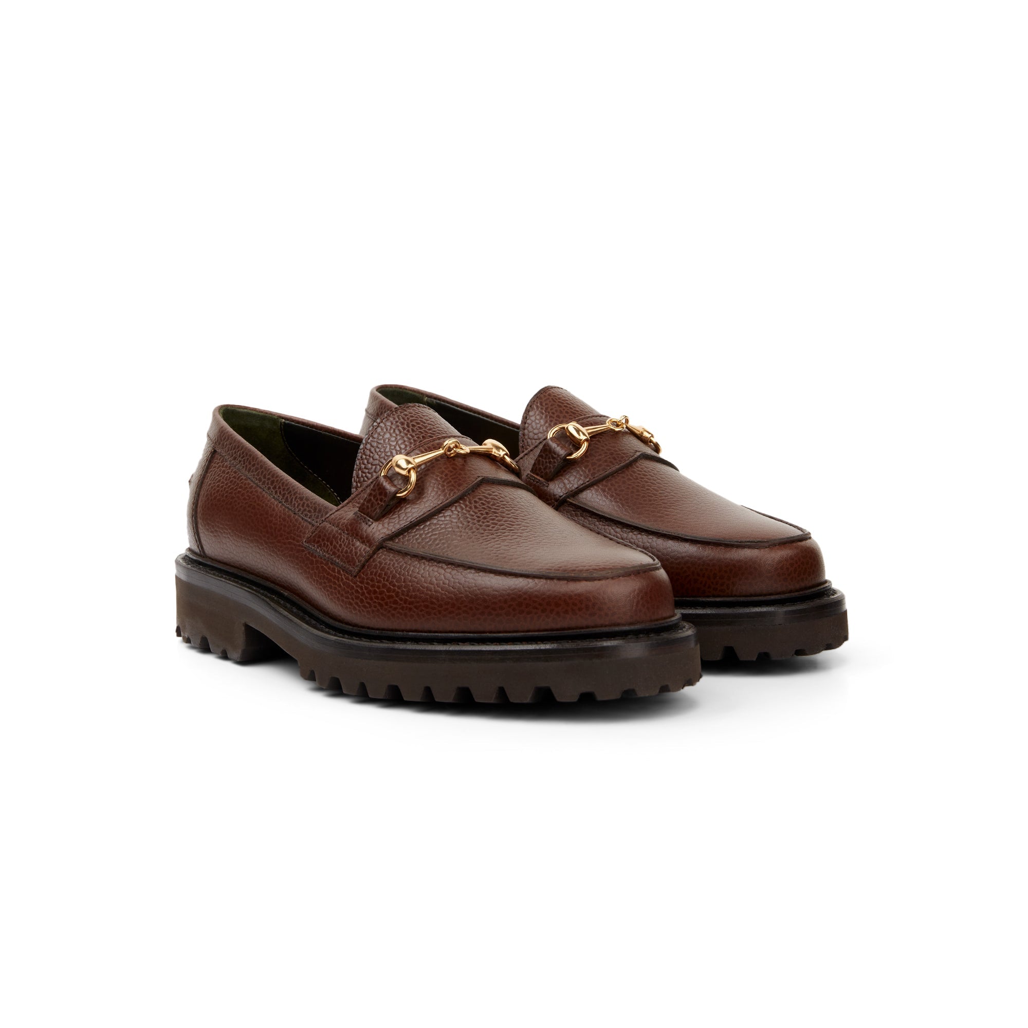 The Mason Horse Bit Loafer, Chocolate, Lug Sole