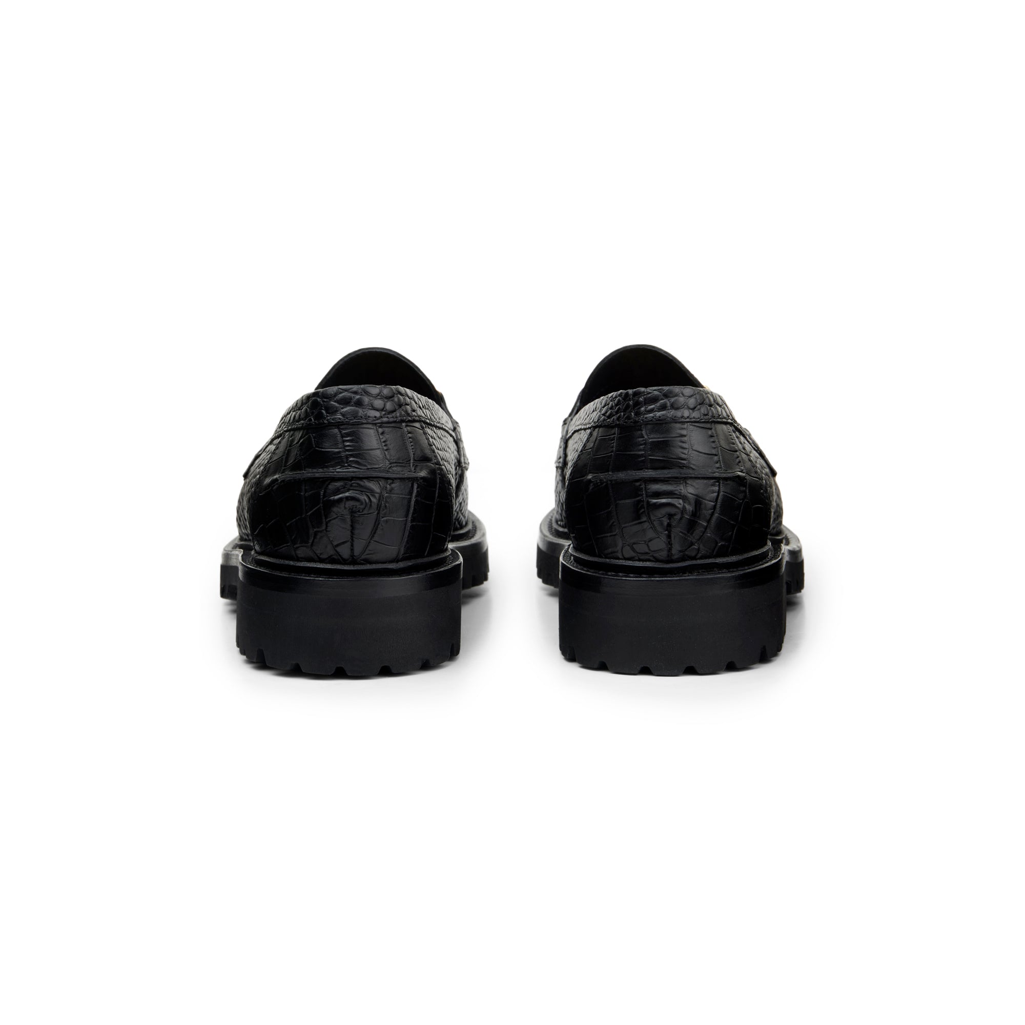 The Mason Horse Bit Loafer, Onyx Croc, Lug Sole