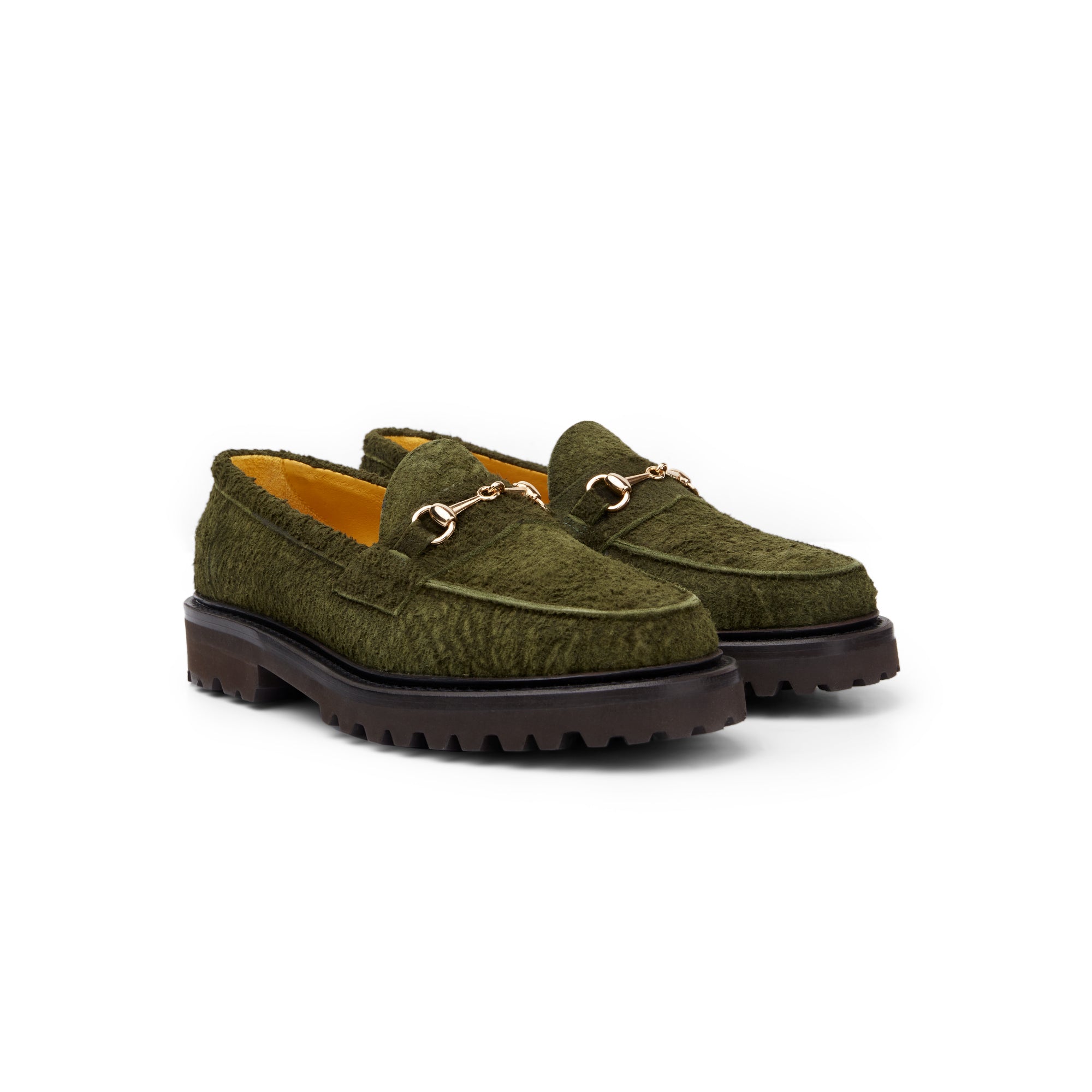 The Mason Horse Bit Loafer, Moss, Vibram 1757 Lug Sole