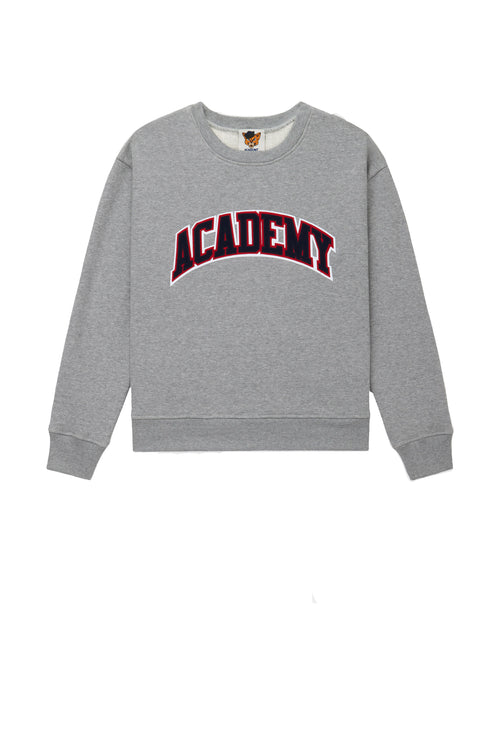 The Bookstore Crewneck, Navy/Red