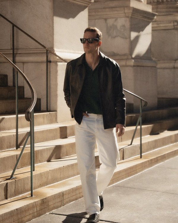 @marcelforuss wearing The Ellis Penny Loafer, Onyx