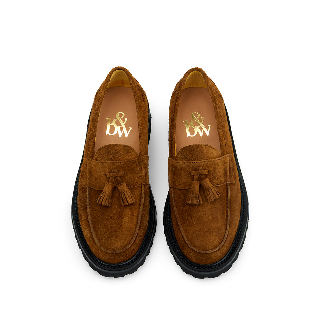 The Clásico Tassel Loafer, Tobacco, Vibram 1757 Lug Sole