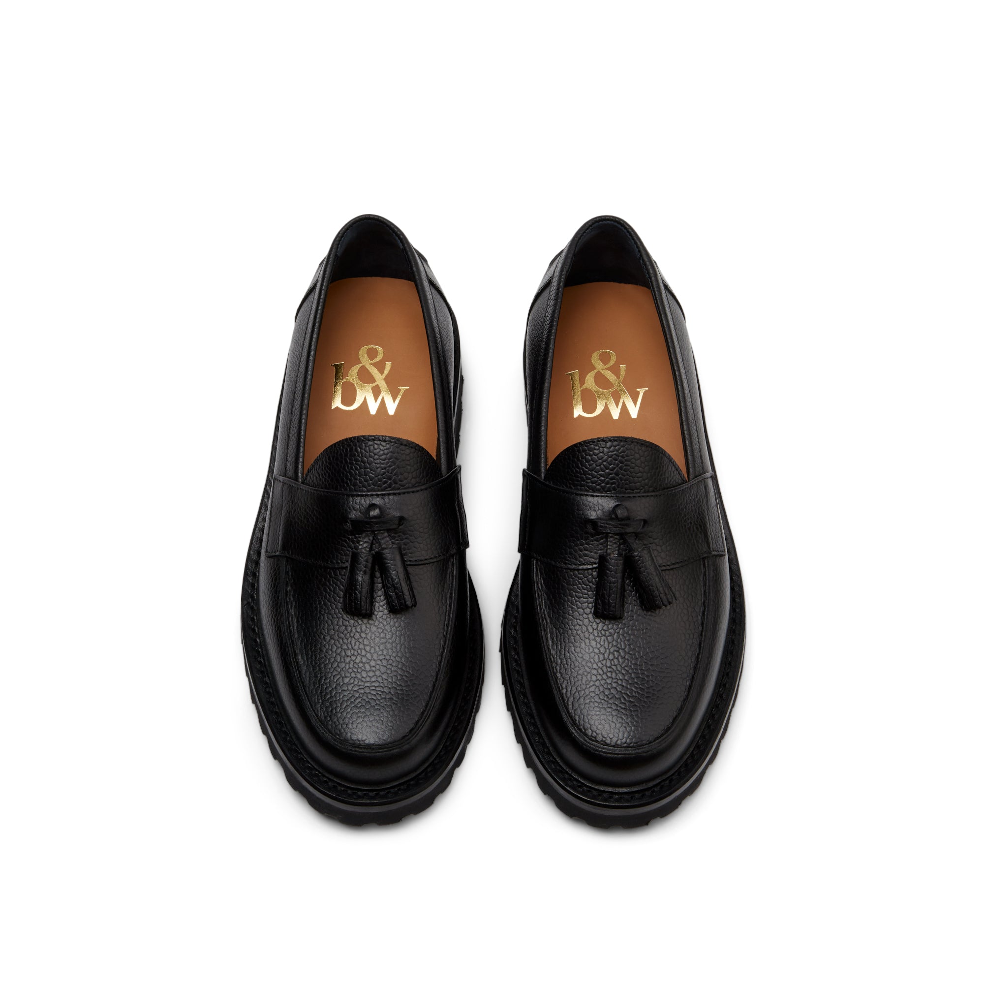 The Clásico Tassel Loafer, Onyx, Vibram 1757 Lug Sole