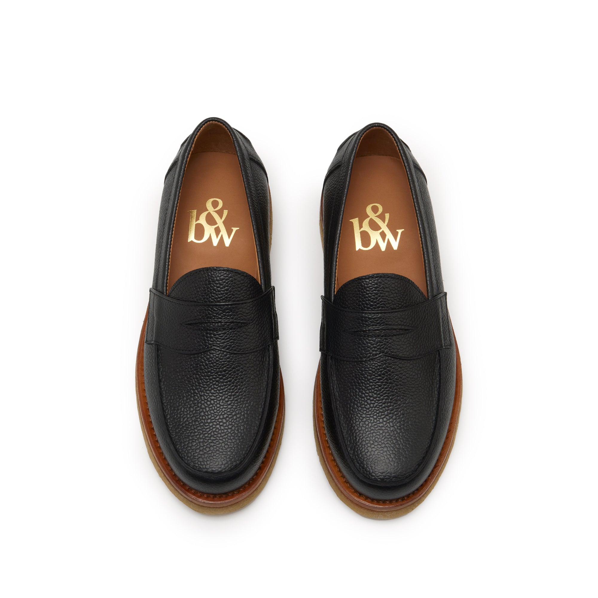 The Ellis Penny Loafer, Onyx, Crepe