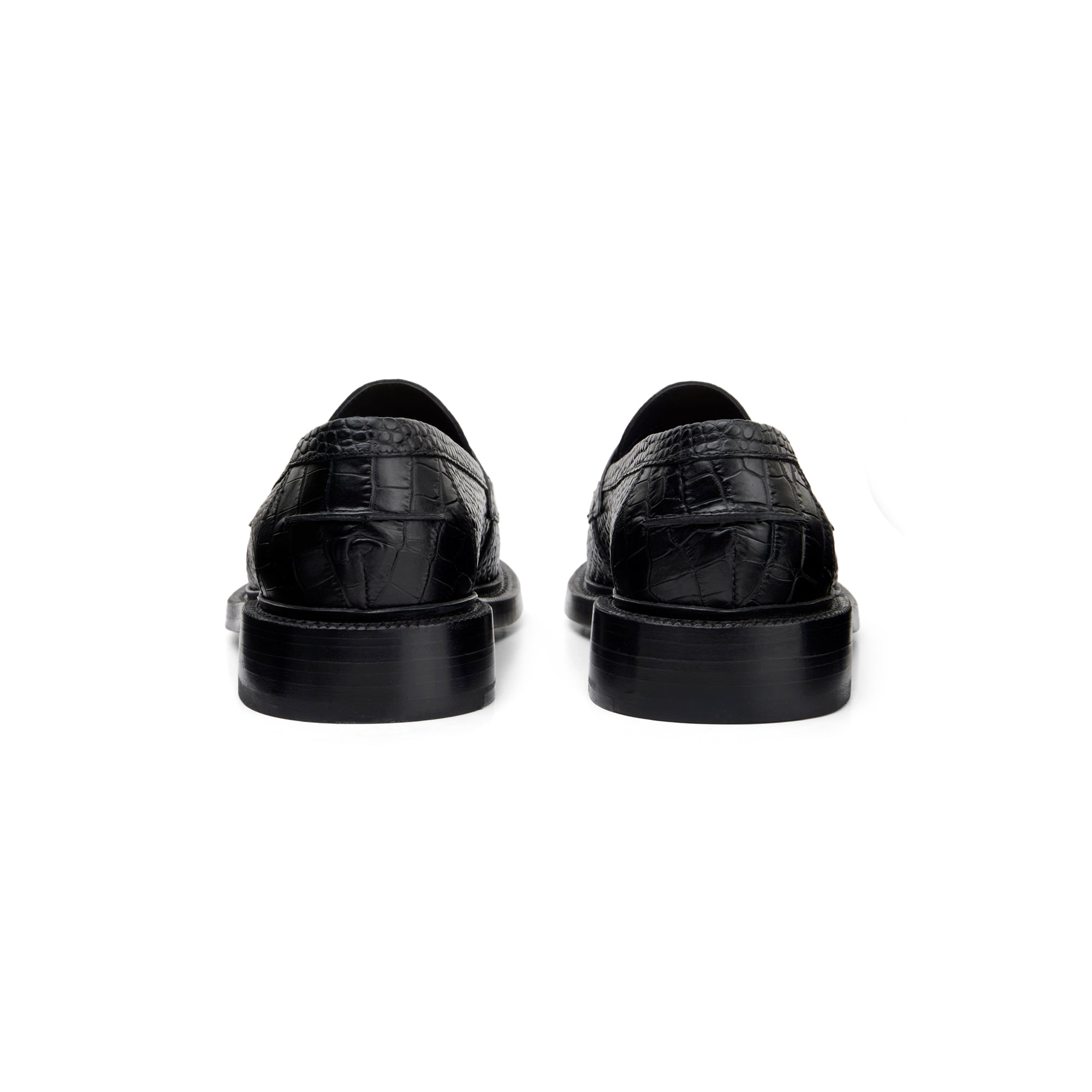 The Ellis Penny Loafer, Onyx Croc