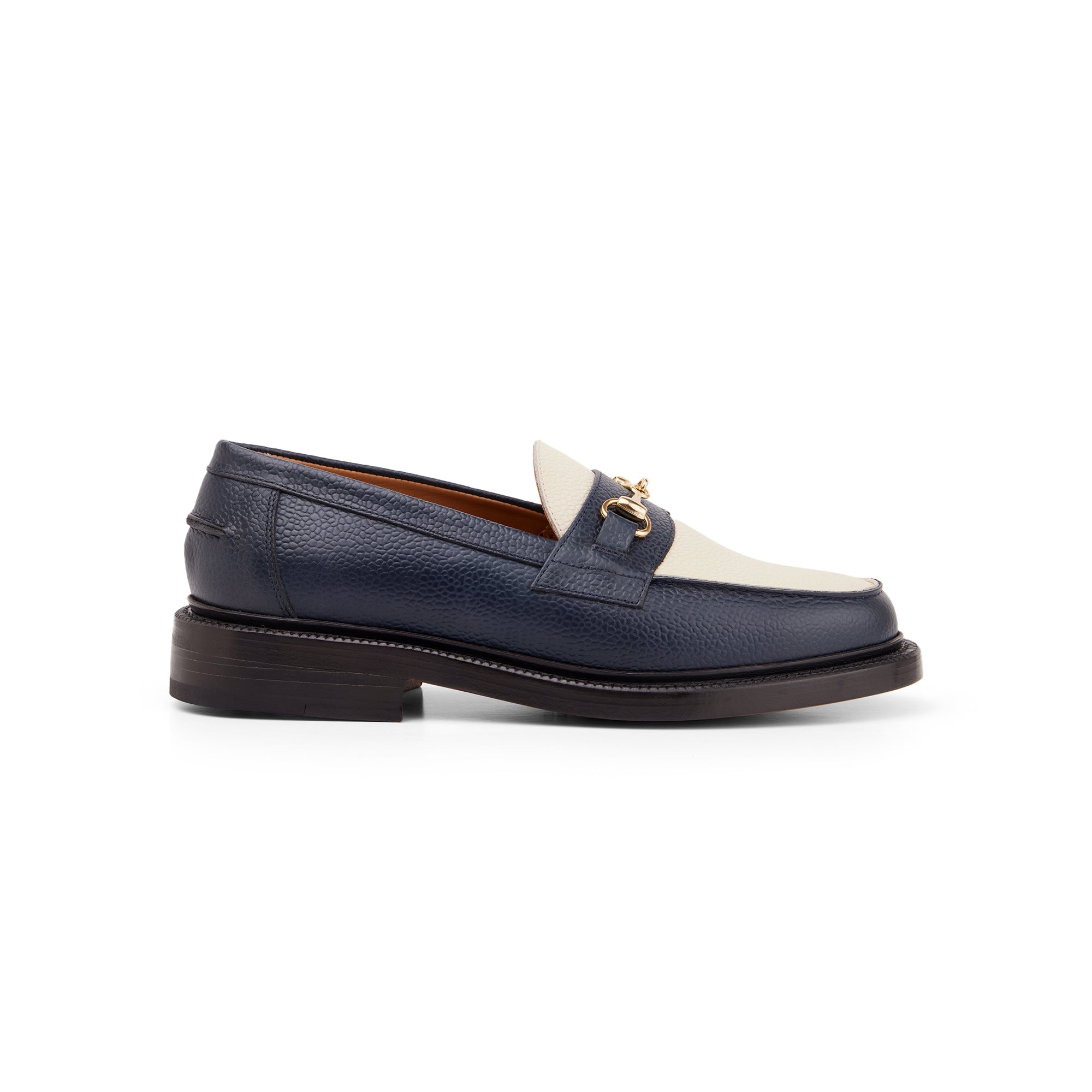 The Mason Horse Bit Loafer, Blue/Cream