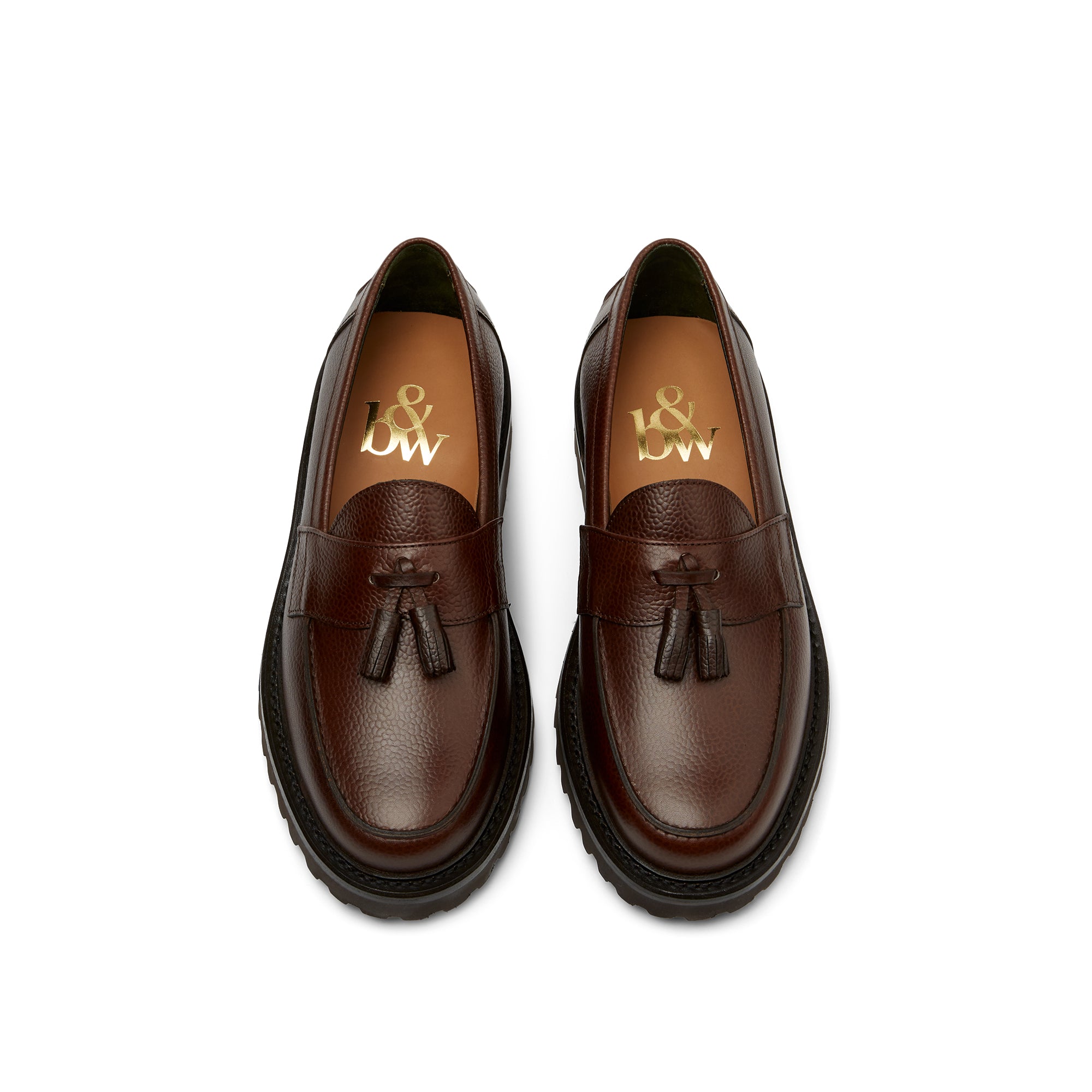 The Clásico Tassel Loafer, Chocolate, Vibram 1757 Lug Sole