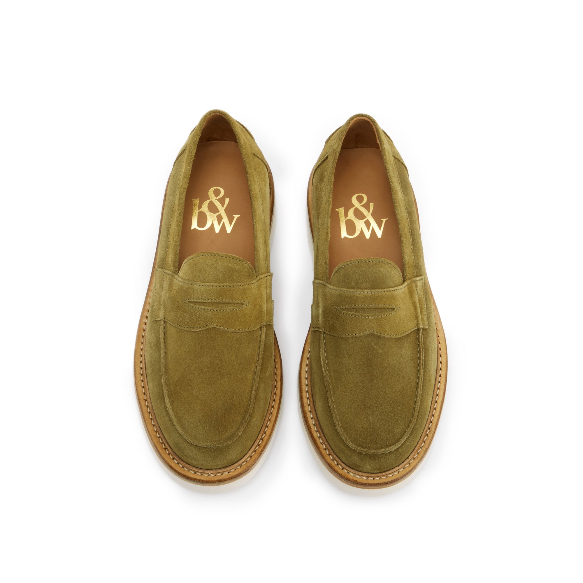 The Ellis Penny Loafer, Sage, Vibram Christy Sole